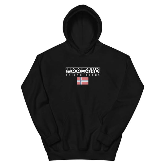 Erling Haaland black hoodie . Perfect jumper for Manchester City fan's