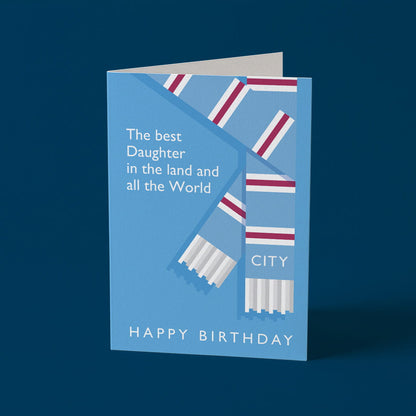 Best Daughter in the Land City Birthday Card