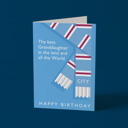 Best Granddaughter in the Land City Birthday Card