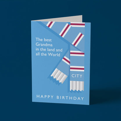 Best Grandma in the Land City Birthday Card