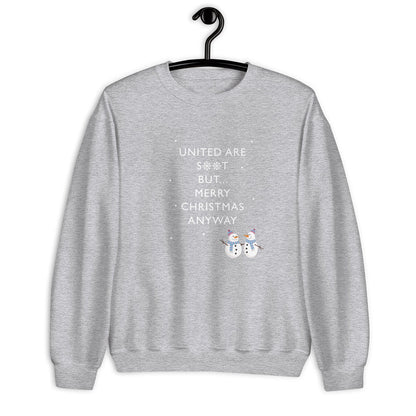 United Are S**t Christmas Sweatshirt