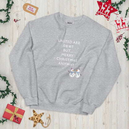 United Are S**t Christmas Sweatshirt