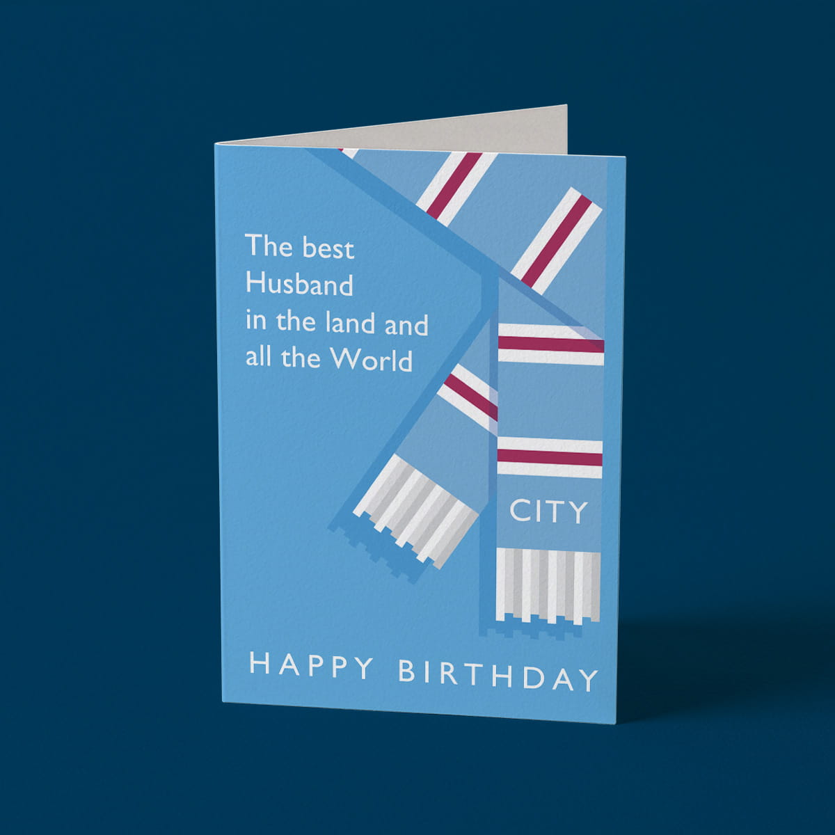 Best Husband in the Land City Birthday Card