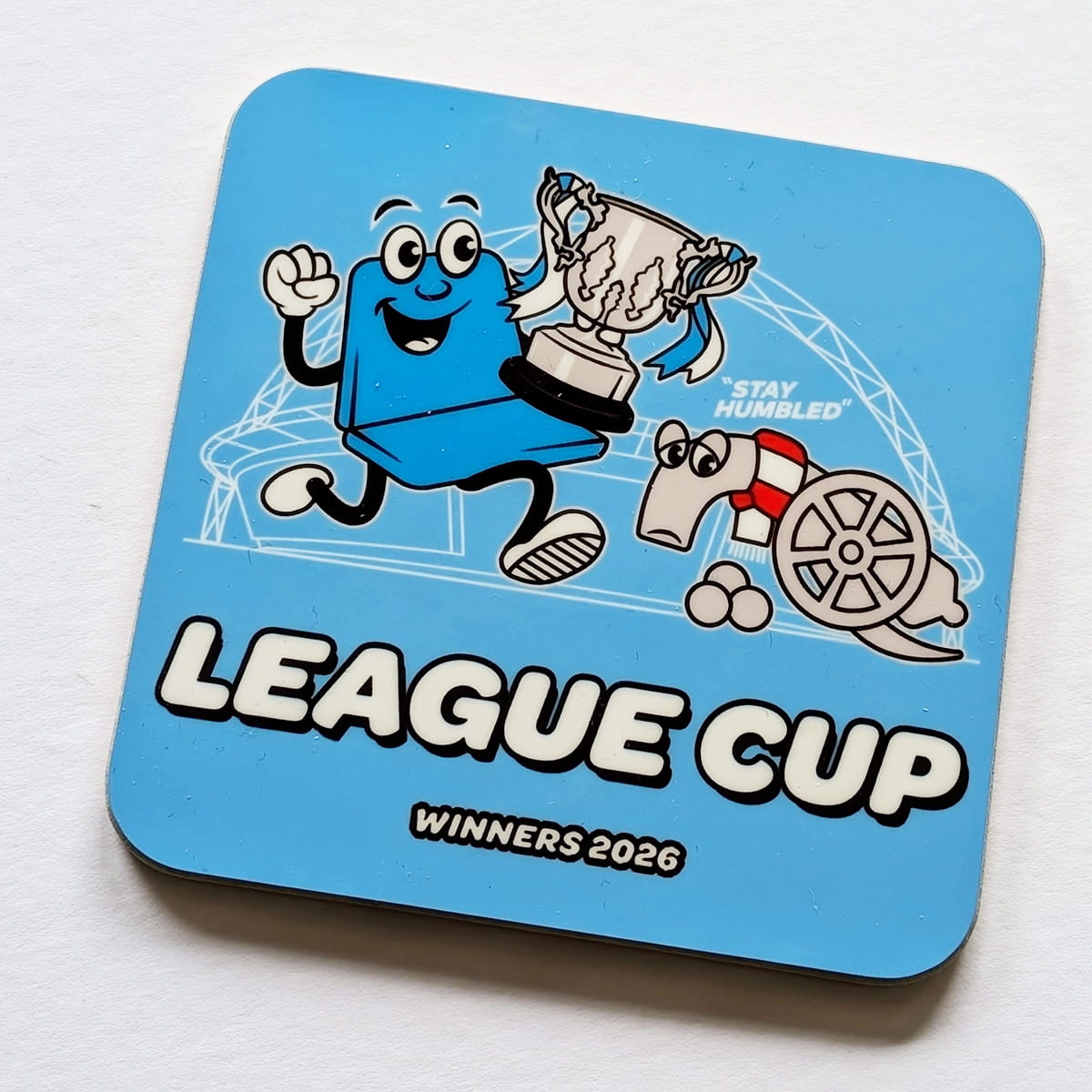 League Cup Winners Stay Humbled Coaster