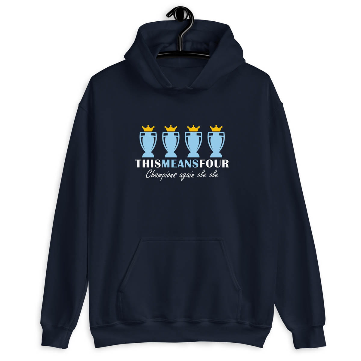 This Means Four Navy Hoodie