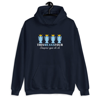 This Means Four Navy Hoodie