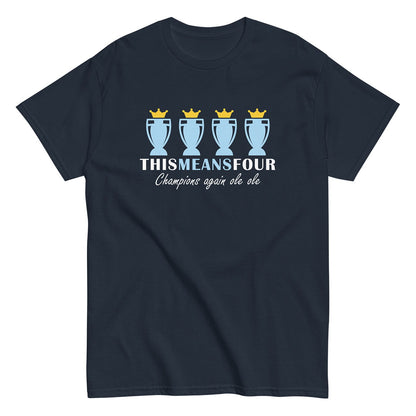 This Means Four T-shirt Navy