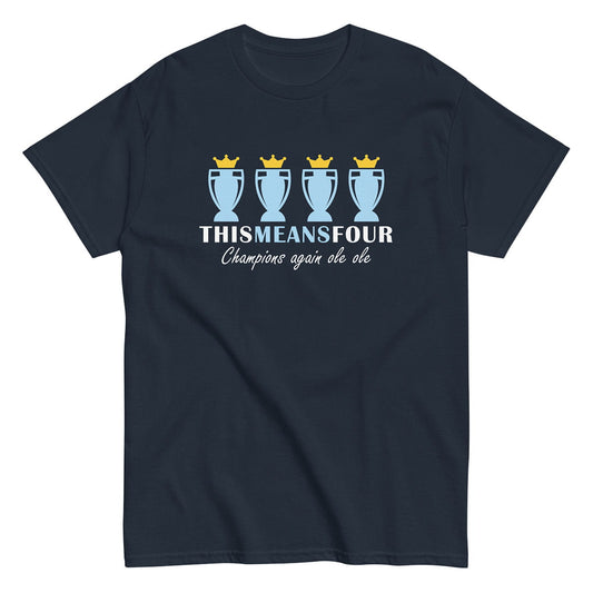 This Means Four T-shirt Navy