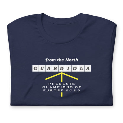 Guardiola Presents The Champions Navy T-shirt