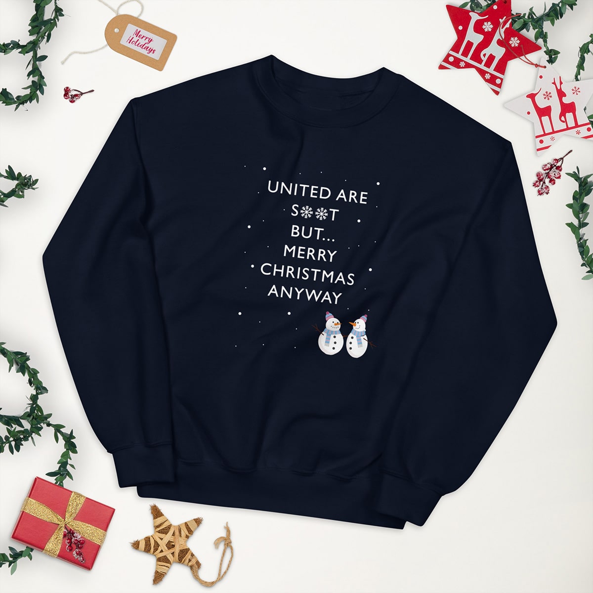 United Are S**t Christmas Sweatshirt