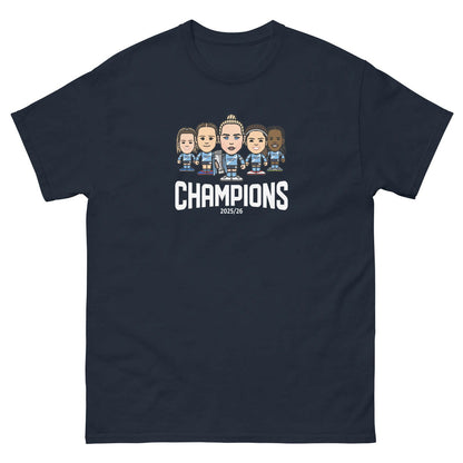 Manchester City Women Team Champions 2026 T-shirt