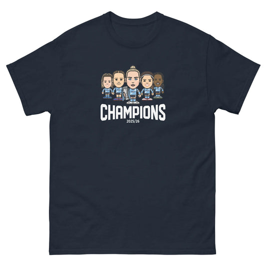 Manchester City Women Team Champions 2026 T-shirt