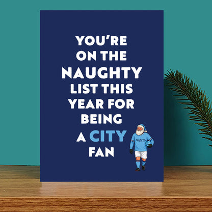 You're On The Naughty List Christmas Card