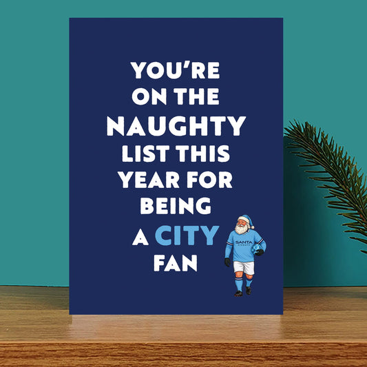 You're On The Naughty List Christmas Card