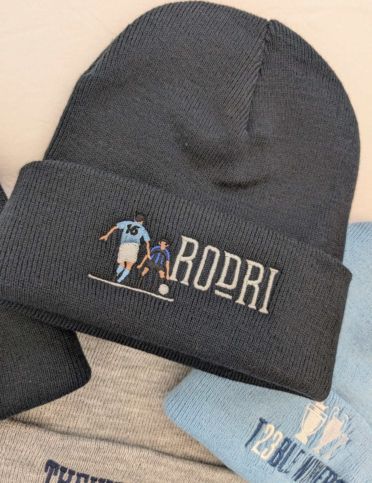 Rodri Navy Beanie Hat