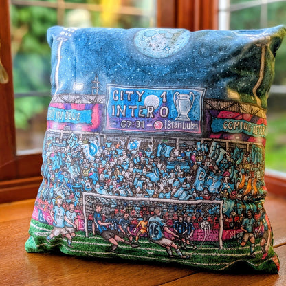 Rodri Istanbul Goal Velvet Cushion