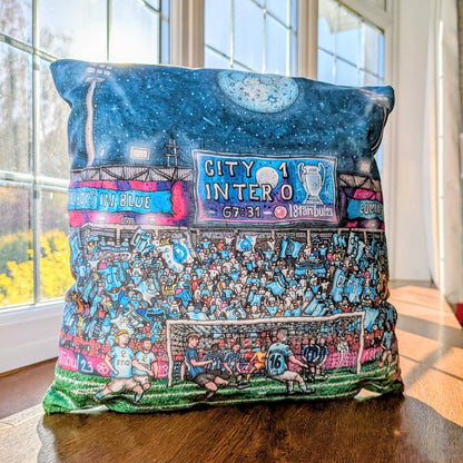 Rodri Istanbul Goal Velvet Cushion