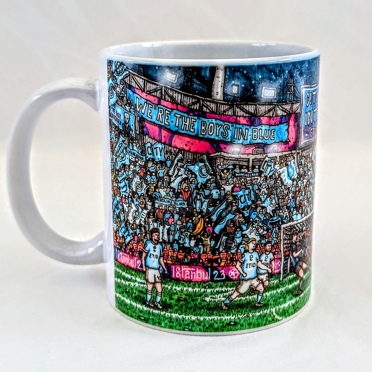  An exclusive mug celebraing the moment Rodri in Istanbul to send Manchester City fans wild and crown City Treble Winners!