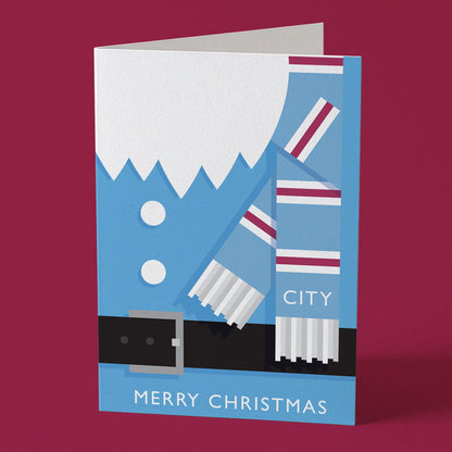 City Santa Suit Christmas Card