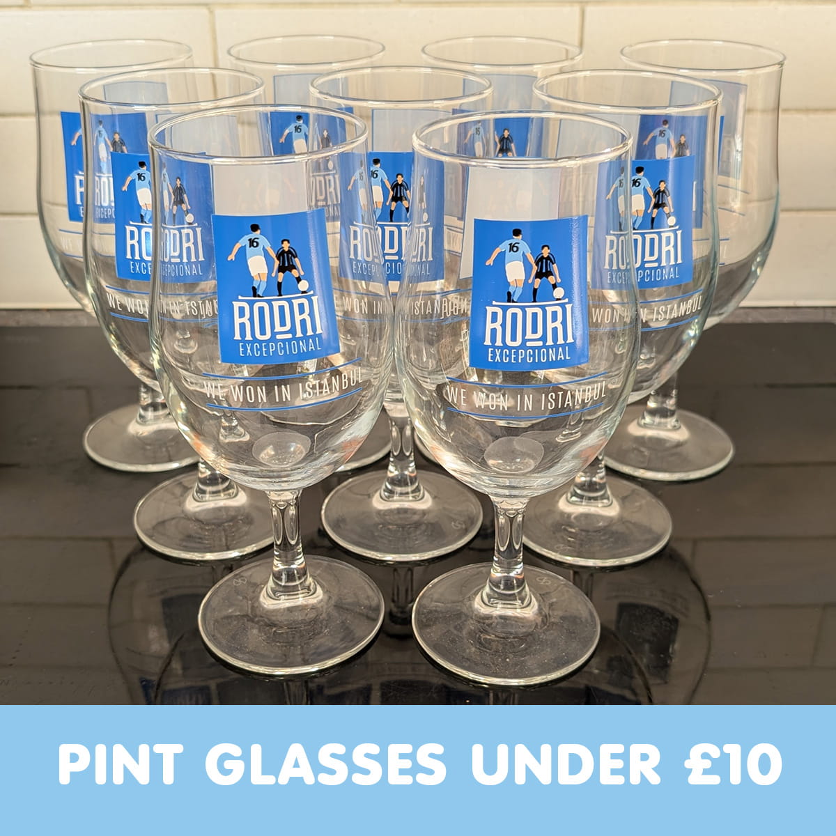 'Not Quite Perfect' Rodri Istanbul Pint Glass