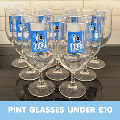 'Not Quite Perfect' Rodri Istanbul Pint Glass