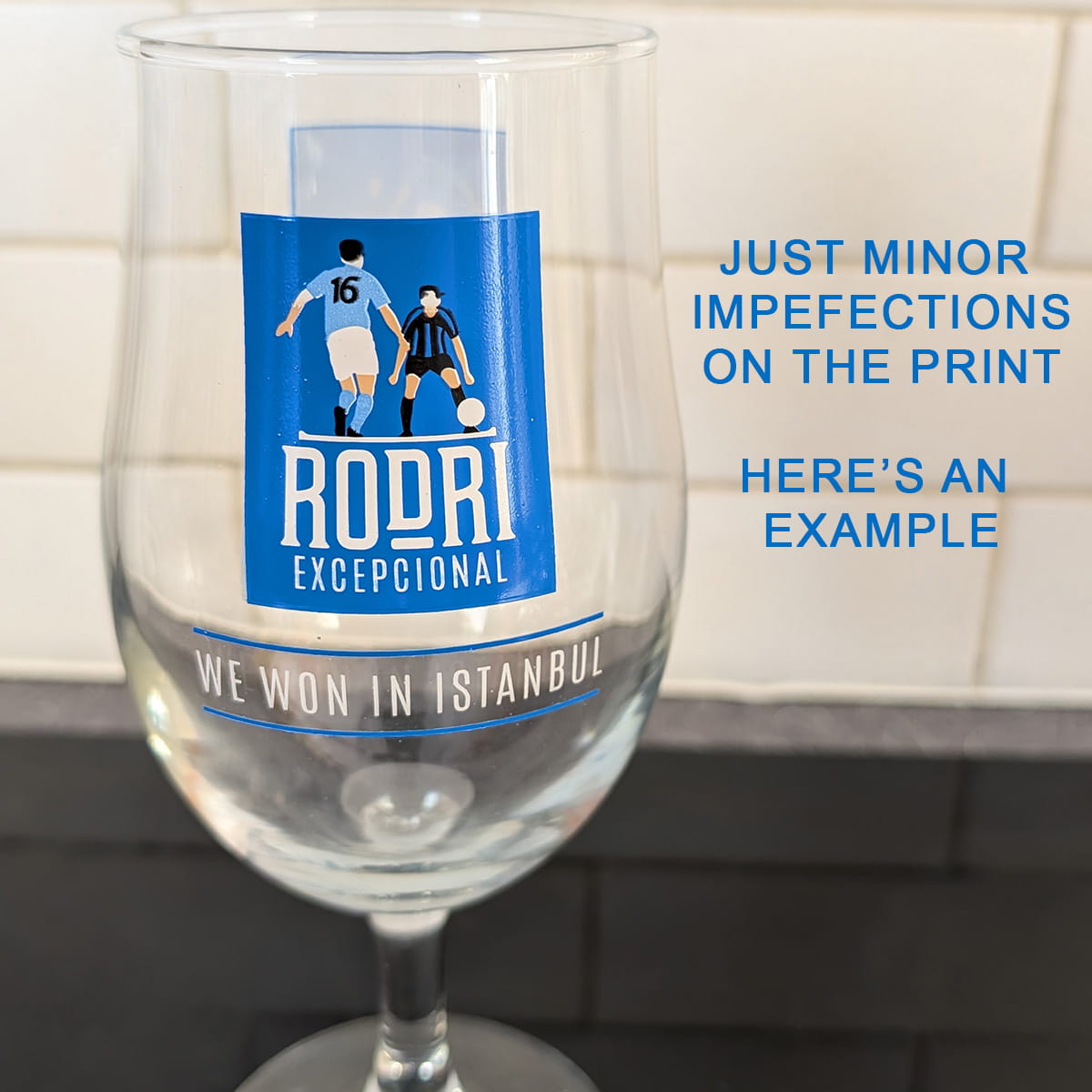 'Not Quite Perfect' Rodri Istanbul Pint Glass