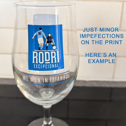 'Not Quite Perfect' Rodri Istanbul Pint Glass