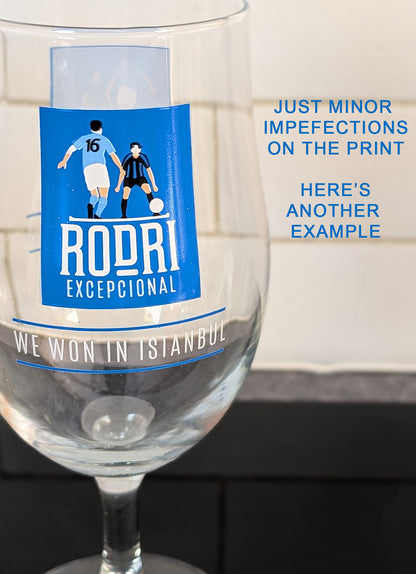 'Not Quite Perfect' Rodri Istanbul Pint Glass