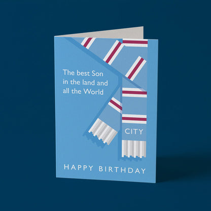 Best Son in the Land  City Birthday Card