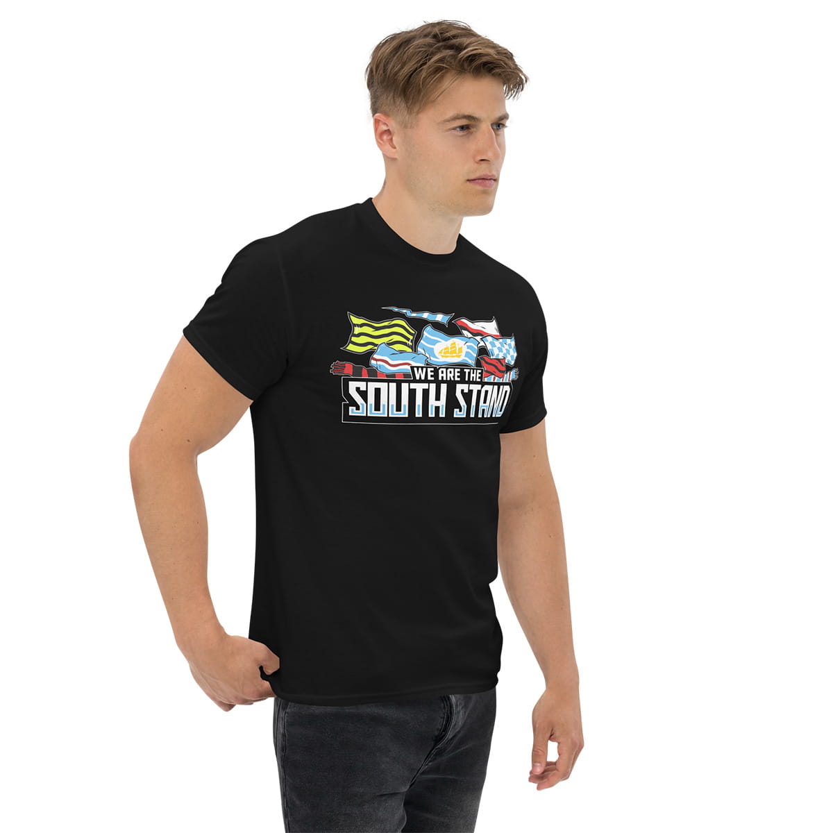 South Stand Flag Black T-shirt