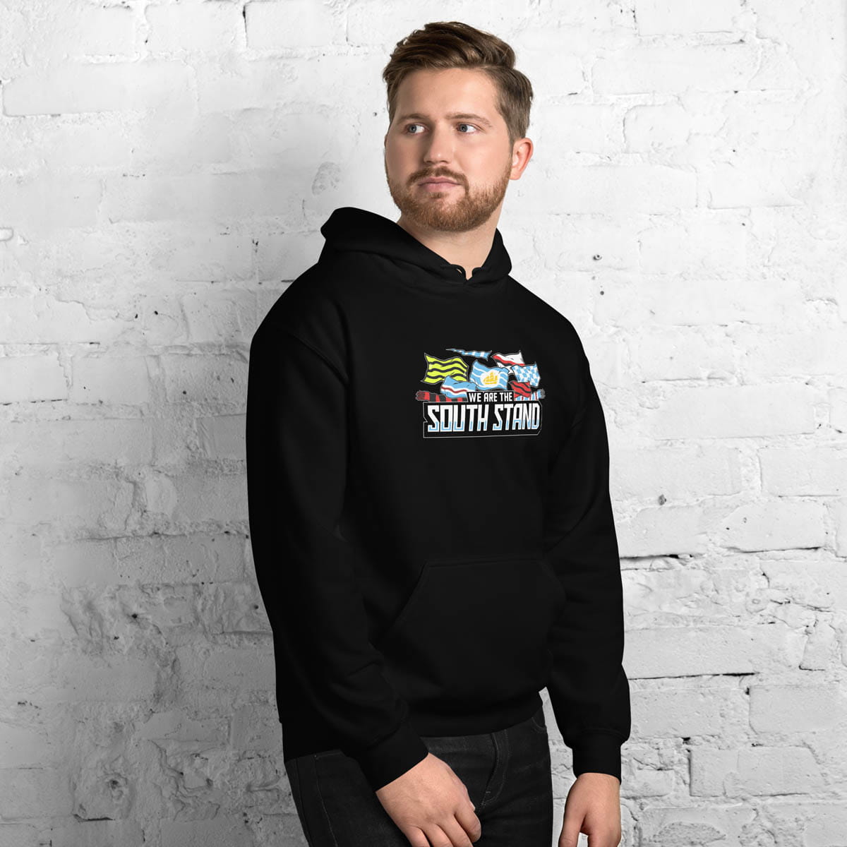 South Stand Flag Black Hoodie