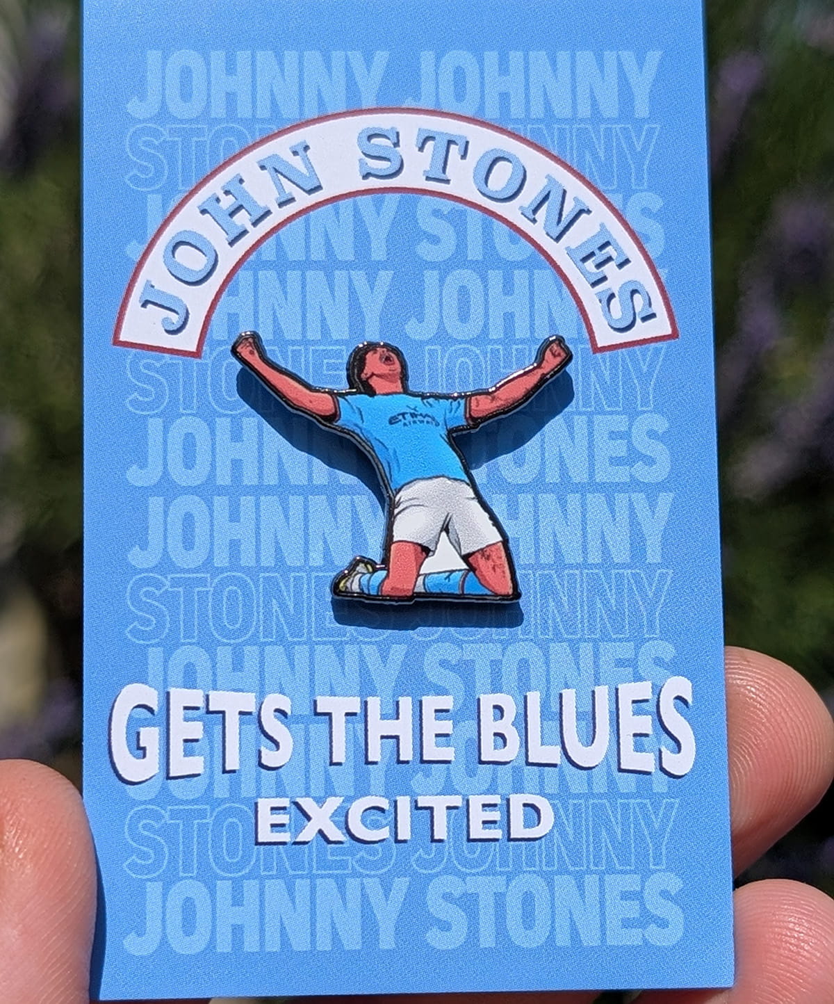 John Stones Limited Edition Manchester City pin badge