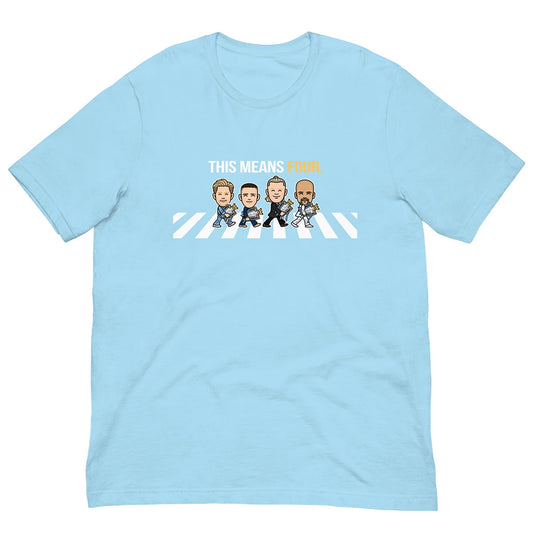 4 In A Row Champions Sky Blue T-shirt