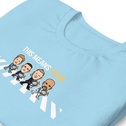 4 In A Row Champions Sky Blue T-shirt