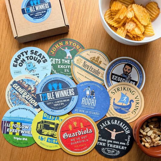 Treble Winners Beer Mats