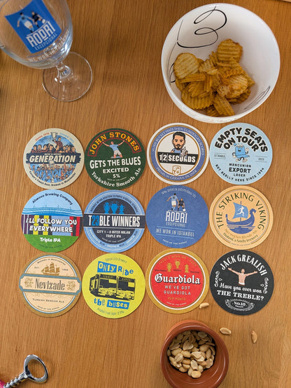 Treble Winners Beer Mats