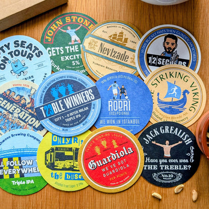 Treble Winners Beer Mats