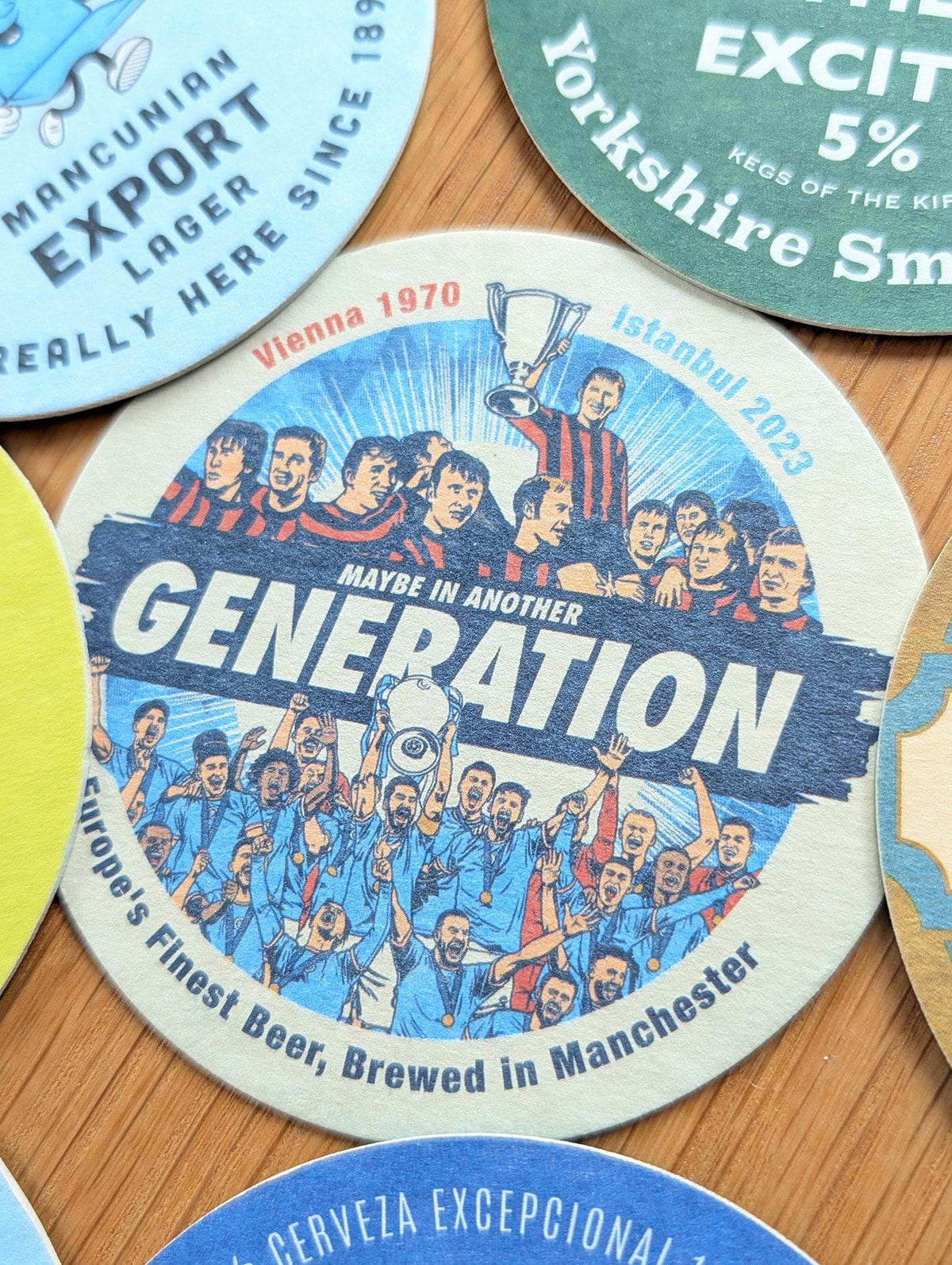 Treble Winners Beer Mats