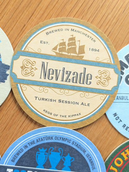 Treble Winners Beer Mats