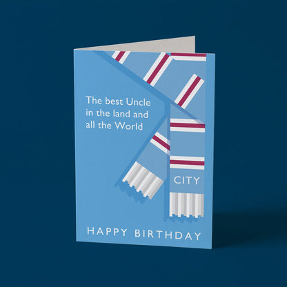 Best Uncle in the Land City Birthday Card