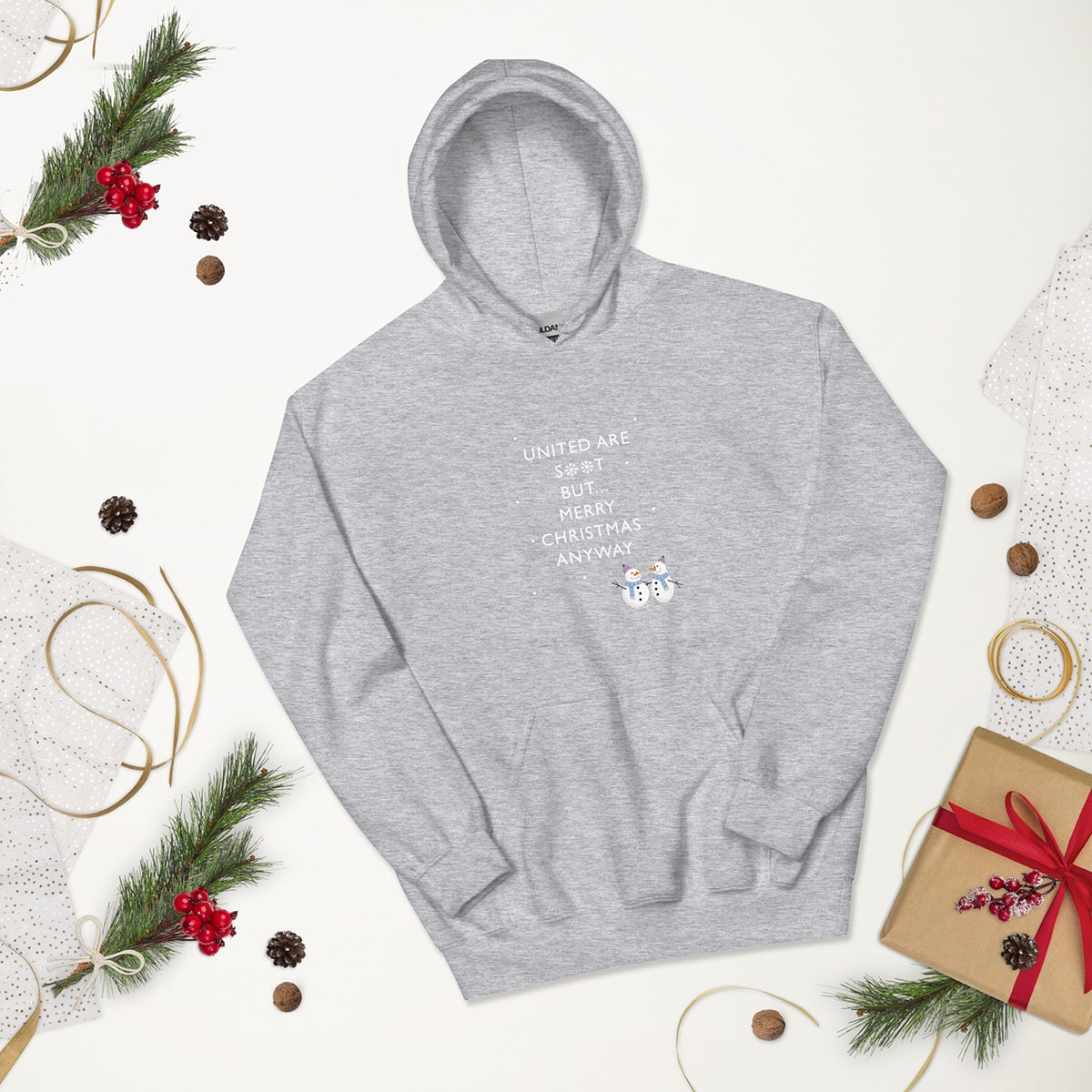United Are S**t Christmas Hoodie