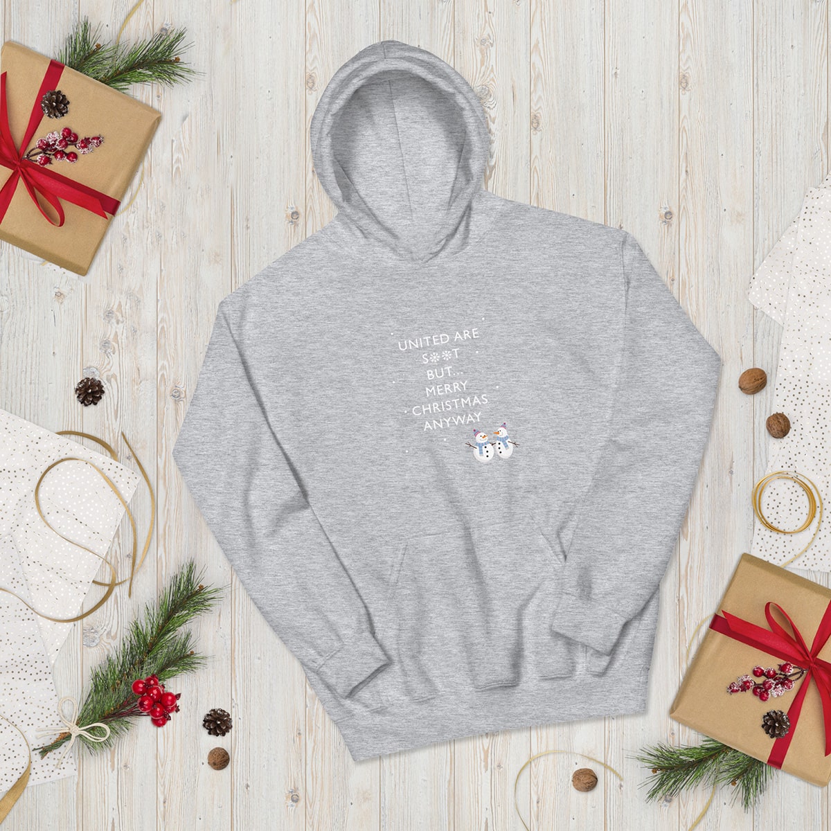 United Are S**t Christmas Hoodie