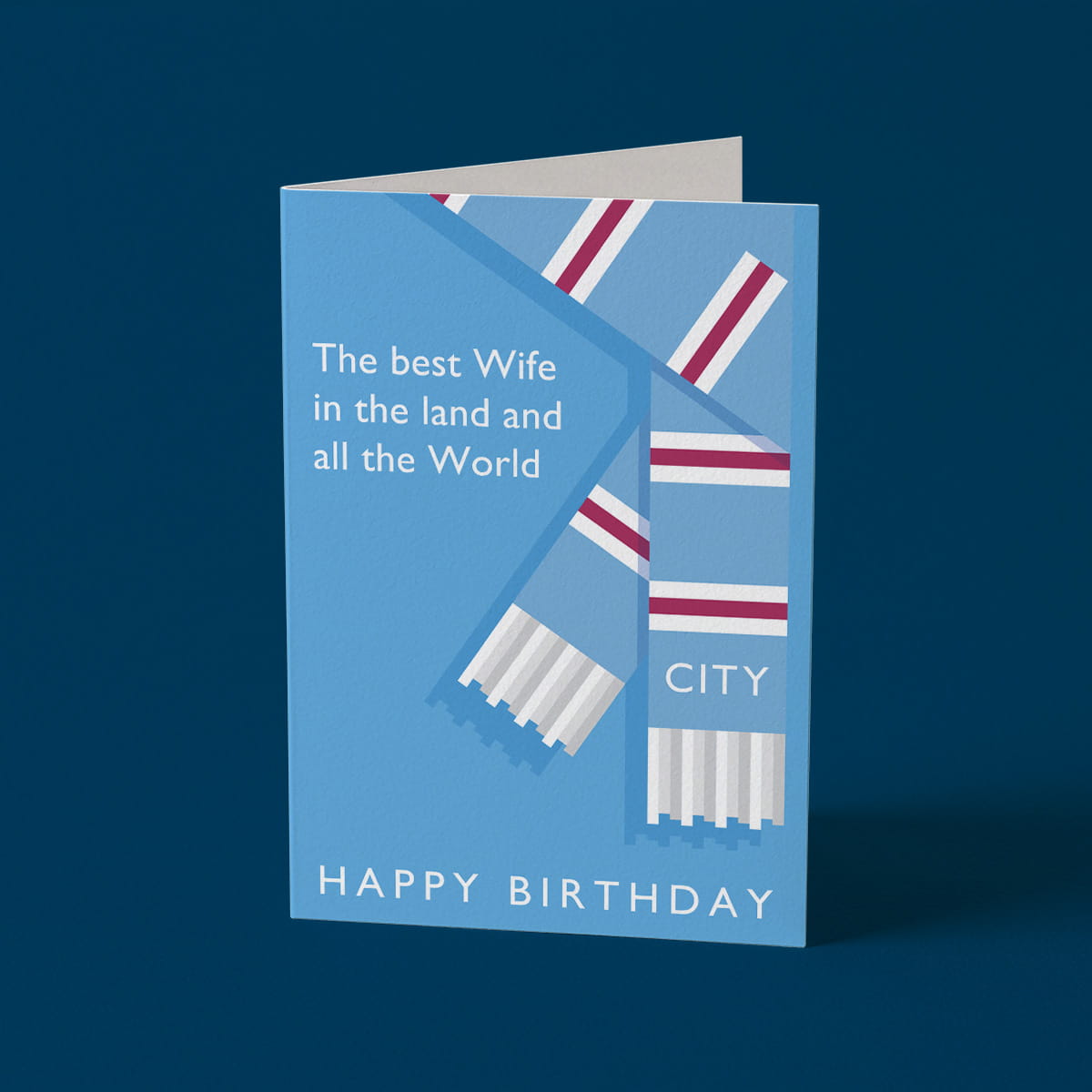 Best Wife in the Land City Birthday Card
