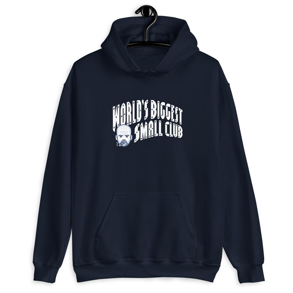 World's Biggest Small Club Navy Hoodie
