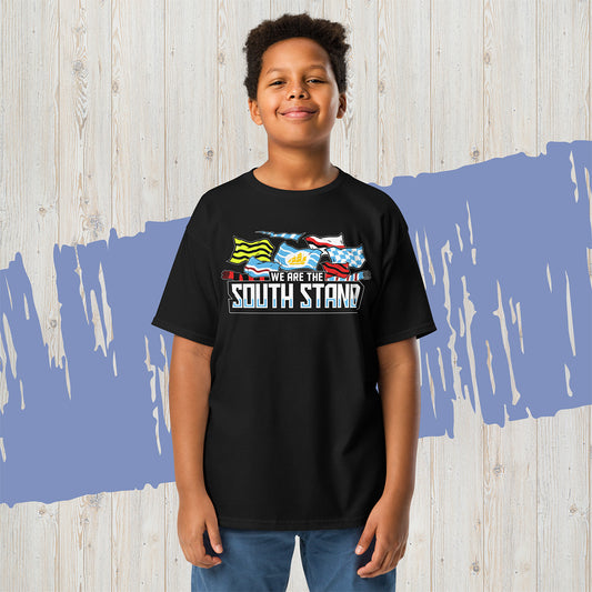 Children's South Stand Flag Black T-shirt