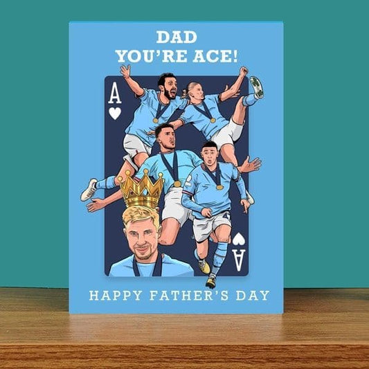 Manchester City Father's Day card