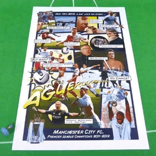 Aguero's 93:20 Goal Comic Strip