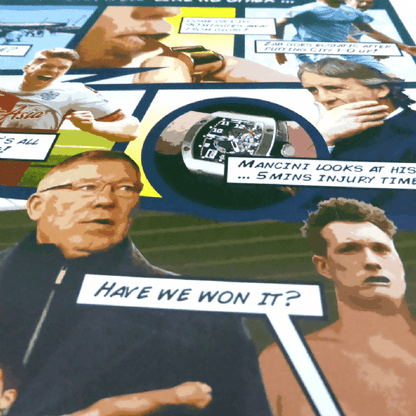 Aguero's 93:20 Goal Comic Strip