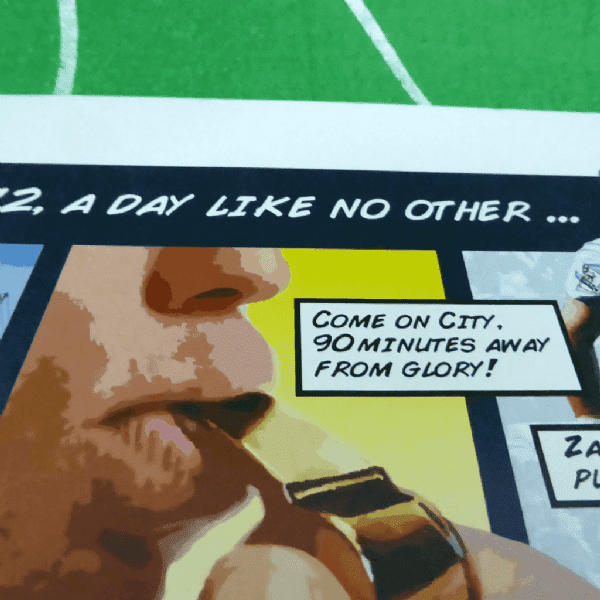 Aguero's 93:20 Goal Comic Strip