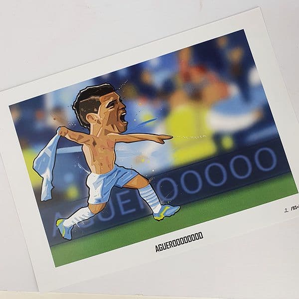 Aguerooooo Limited Edition Print